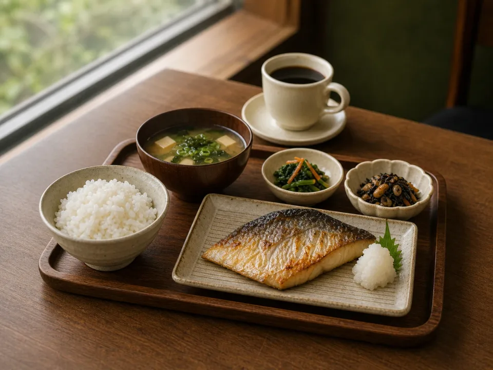 窓の昼ごはんの写真